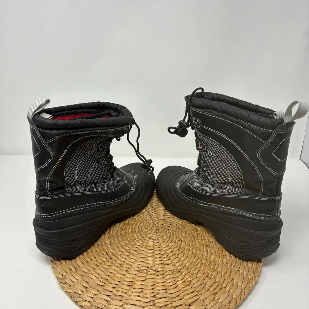The North Face Women's Size 5 Black‎ Leather Winter Snow Boots Insulated